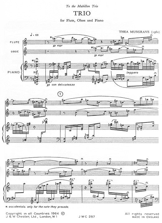 Musgrave, T :: Trio