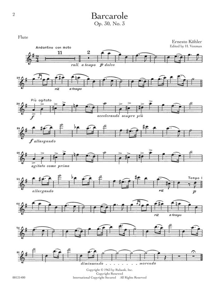Various :: Rubank Treasures for Flute