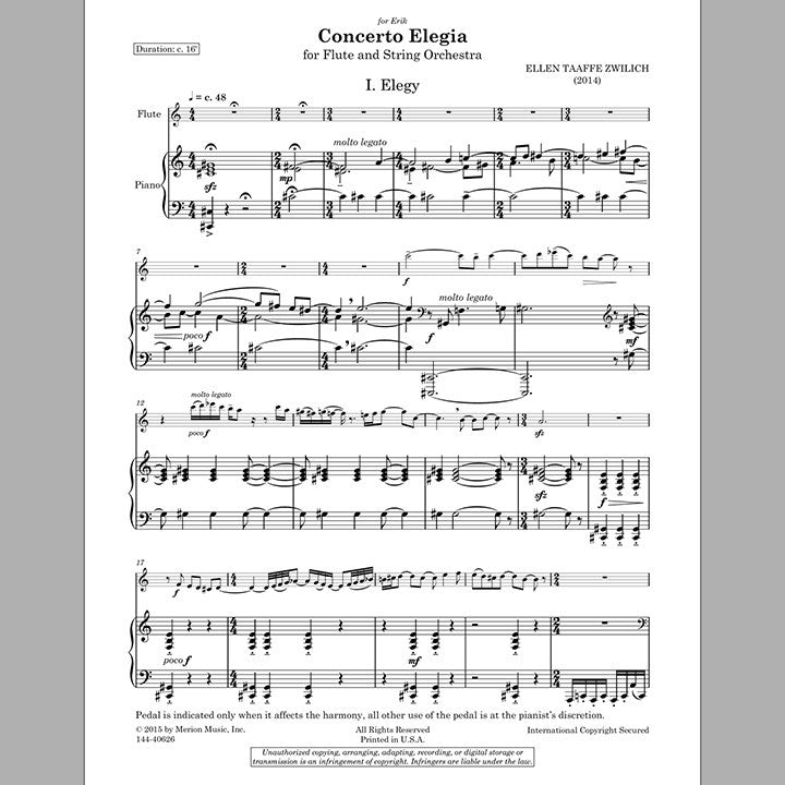 Zwilich, ET :: Concerto Elegia