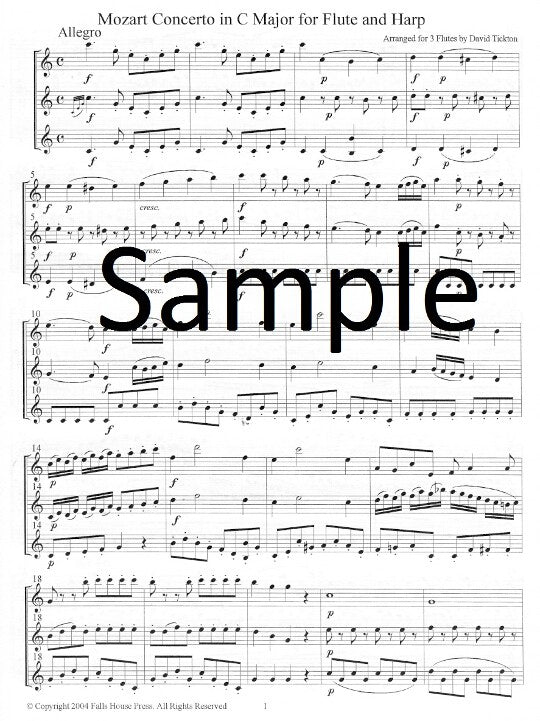 Mozart, WA :: Concerto in C Major for Flute and Harp
