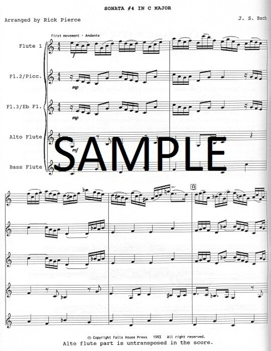 Bach, JS :: Sonata in C Major, BWV 1033