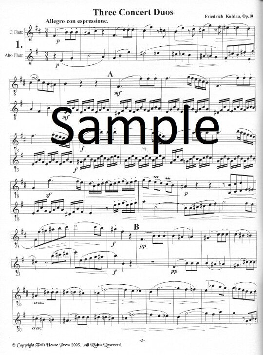 Kuhlau, F :: Three Concert Duos, Op. 10
