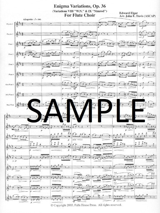 Elgar, E :: Enigma Variations, Op. 36 (Variations VIII 'W.N.' & IX 'Nimrod')