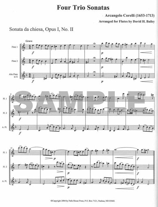 Corelli, A :: Four Trio Sonatas