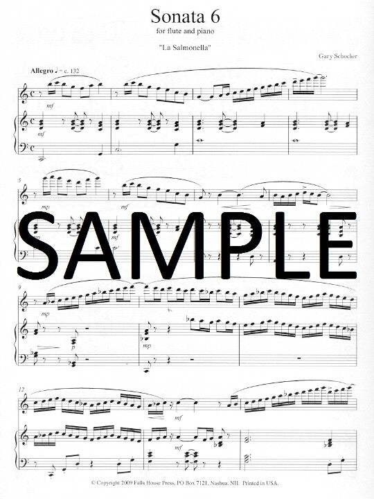 Schocker, G :: Sonata 6 'La Salmonella'