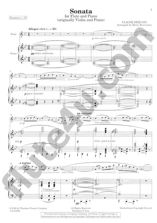 Debussy, C :: Sonata