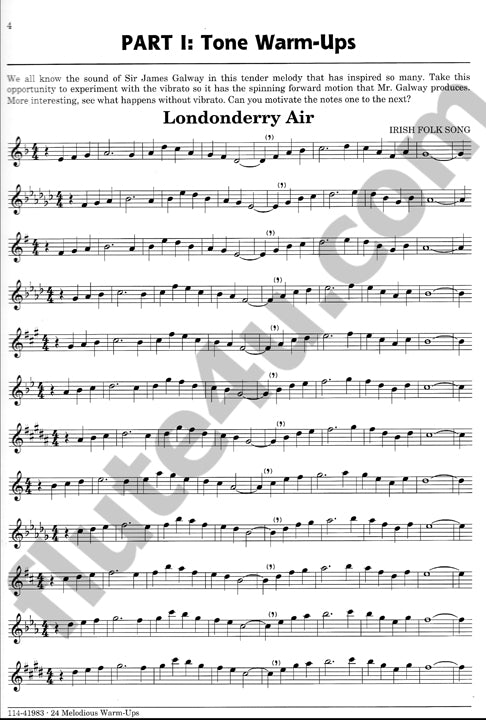Sparks, J :: 24 Melodious Warm-Ups