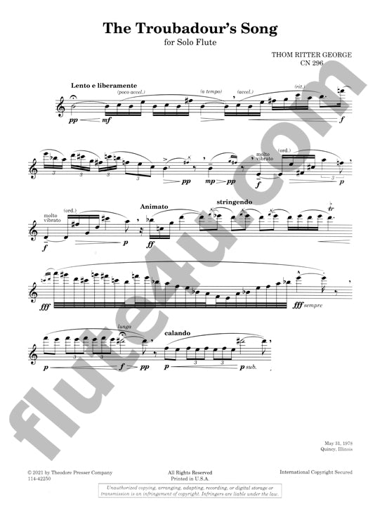 George, TR :: The Troubadour's Song