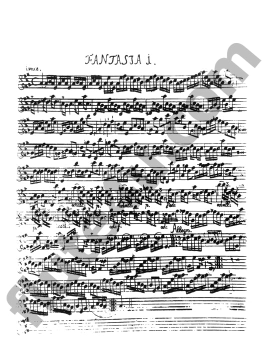 Telemann, GP :: 12 Fantasias, TWV 40:2-13