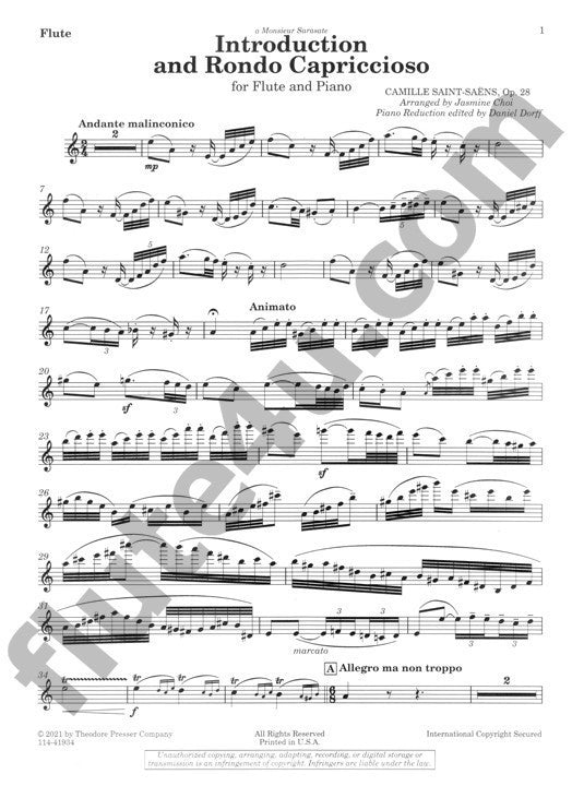 Saint-Saens, C :: Introduction and Rondo Capriccioso