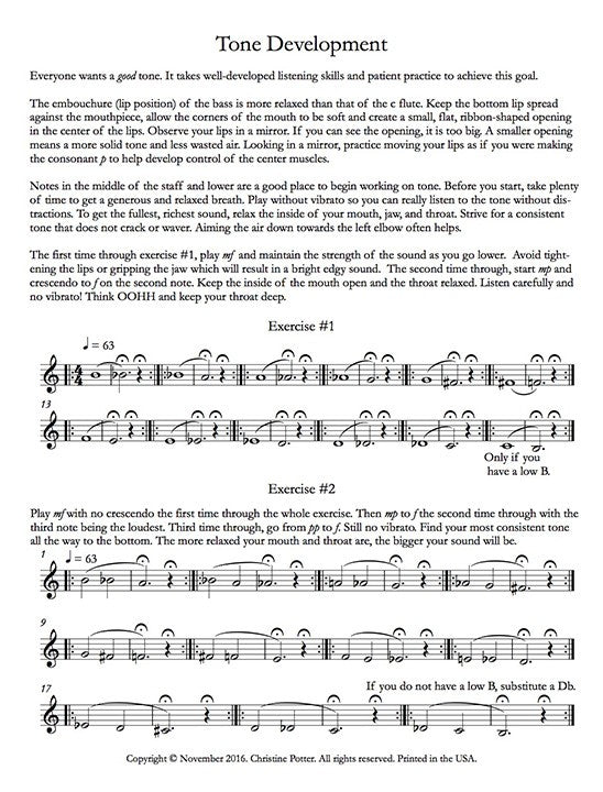 Potter, C :: Bass Flute Method