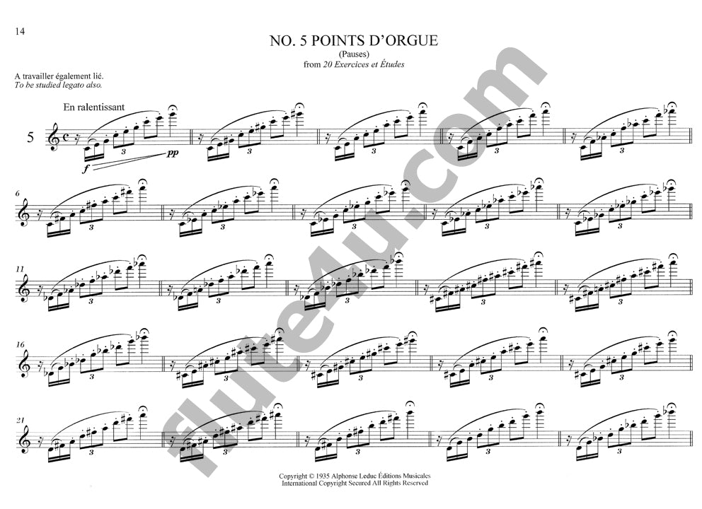Moyse, M :: Selected Exercises and Etudes for Flute