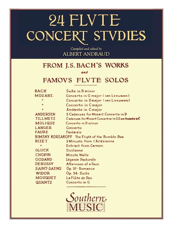 Various :: 24 Flute Concert Studies from J.S. Bach's Works and Famous Flute Solos