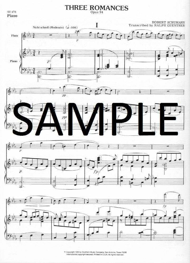 Schumann, R :: Three Romances