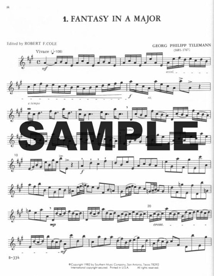 Telemann, GP :: 12 Fantasies