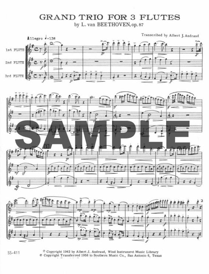 Beethoven, L :: Grand Trio op. 87