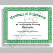 Certificate of Achievement - Pack of 10