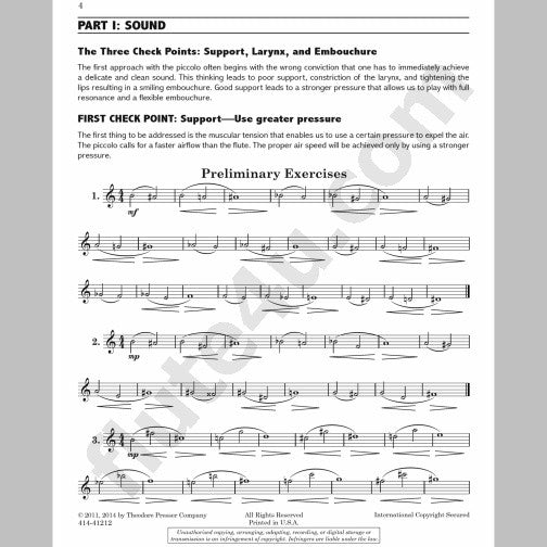 Mazzanti, N :: The Mazzanti Method (Daily Exercises for Piccolo)