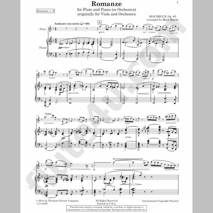 Bruch, M :: Romanze