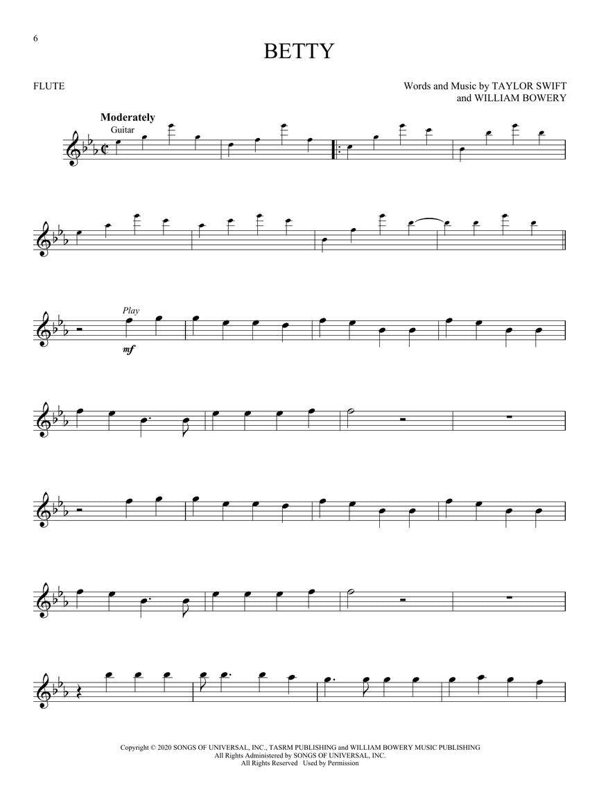 Swift, T :: Taylor Swift: Selections from Folklore & Evermore