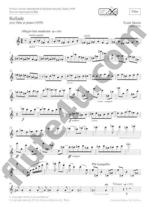 Martin, F :: Ballade