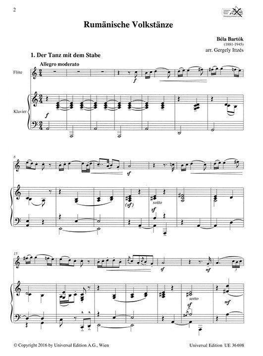 Bartok, B :: Rumanische Volkstanze
