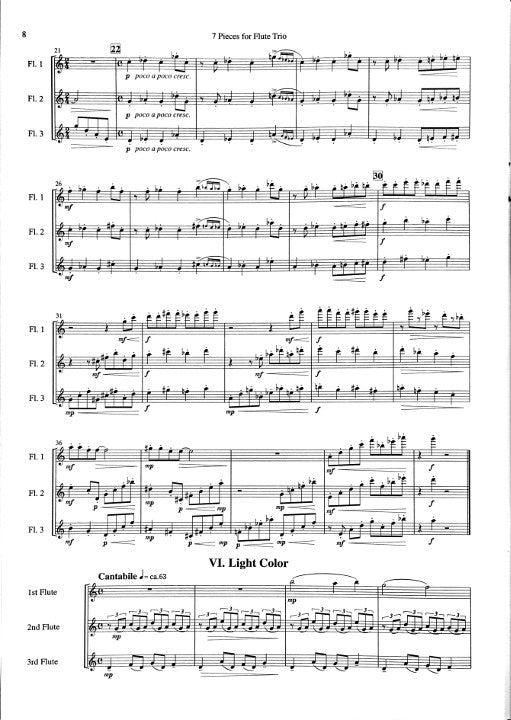 Takahashi, S :: 7 Pieces for Flute Trio - Impressions from Works of Wassily Kandinsky