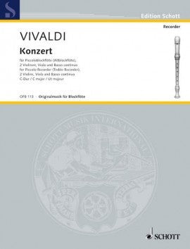 Vivaldi, A :: Piccolo Concerto C Major RV 443, Op. 44, No. 11 (Score)
