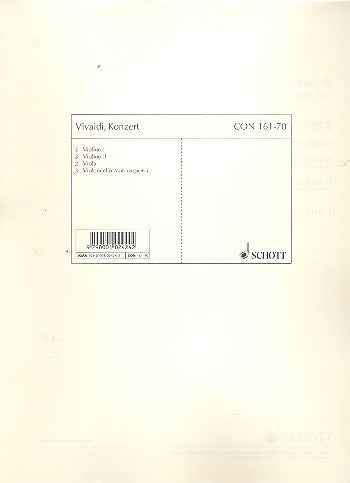 Vivaldi, A :: Piccolo Concerto C Major RV 443, Op. 44, No. 11 (String Parts)