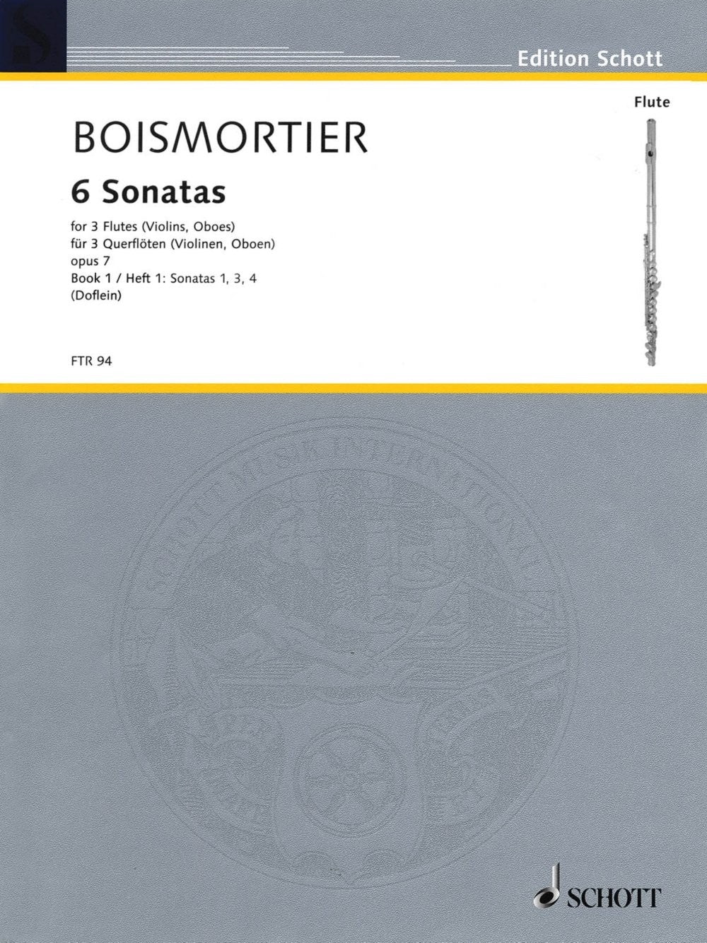 Boismortier, JB :: 6 Sonatas op. 7 For 3 Flutes, Vol. 1