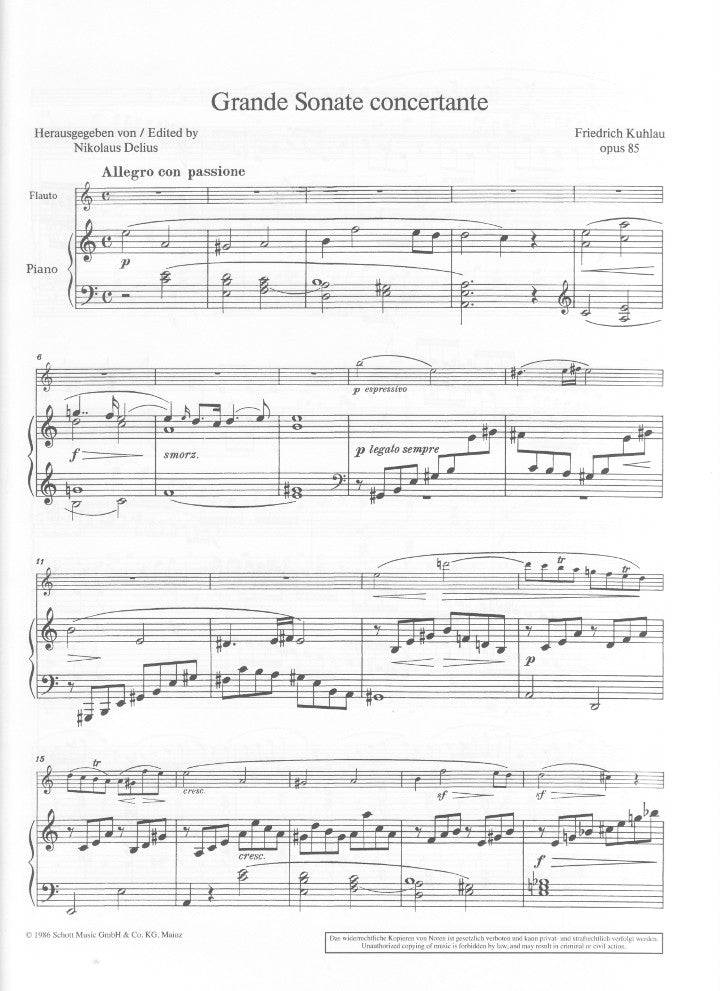 Kuhlau, F :: Grande Sonate concertante op. 85