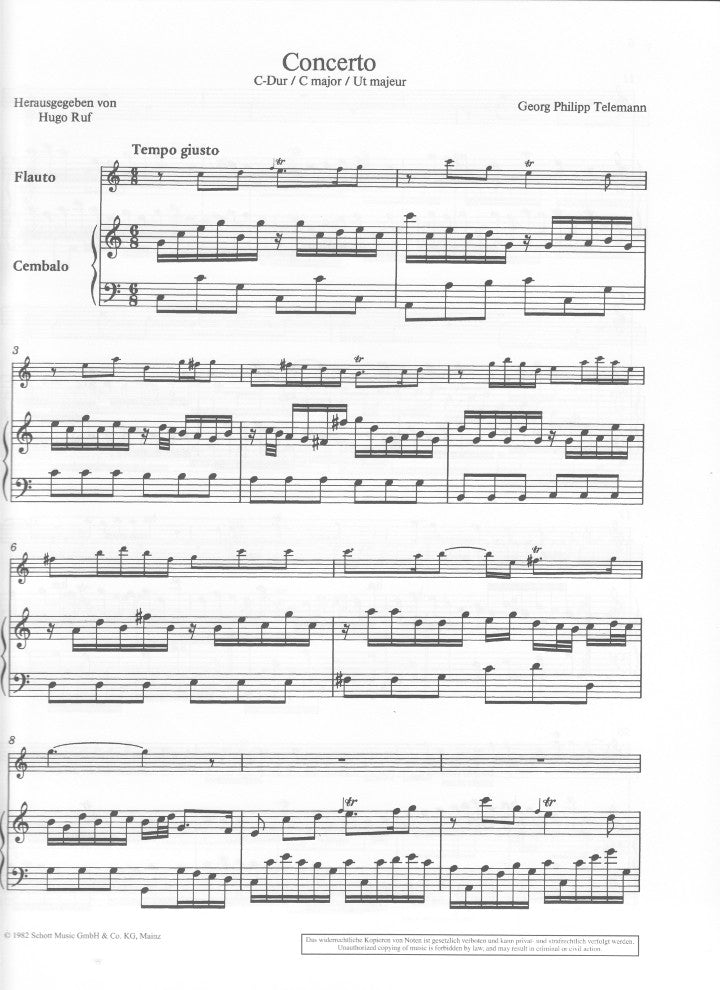 Telemann, GP :: Concerto in C major