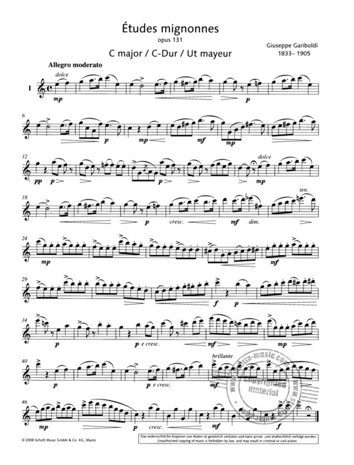 Gariboldi, G :: Etudes Mignonnes op. 131