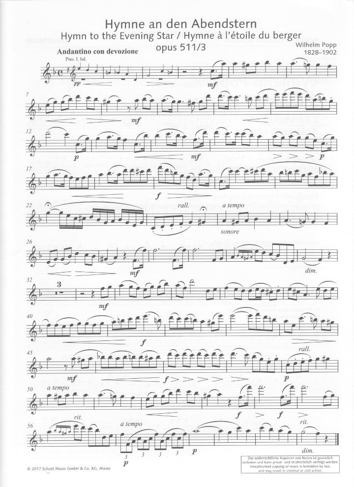 Popp, W :: 3 Concert Pieces