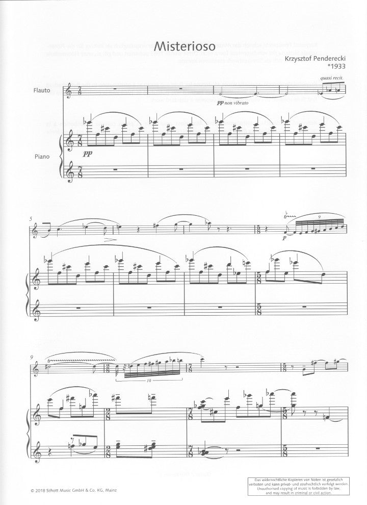 Penderecki, K :: Misterioso