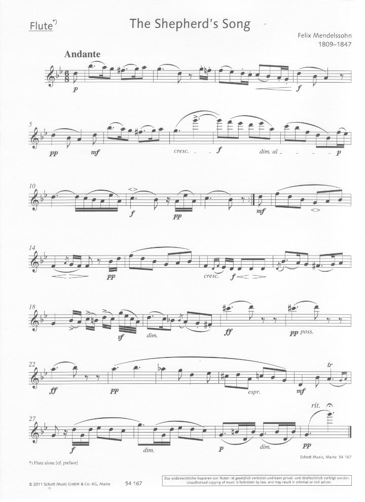 Mendelssohn, F :: The Shepherd's Song