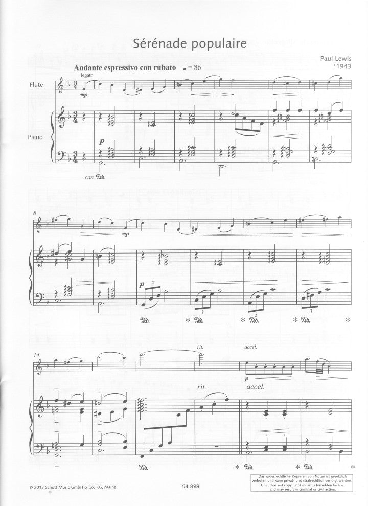 Lewis, P :: Serenade Populaire