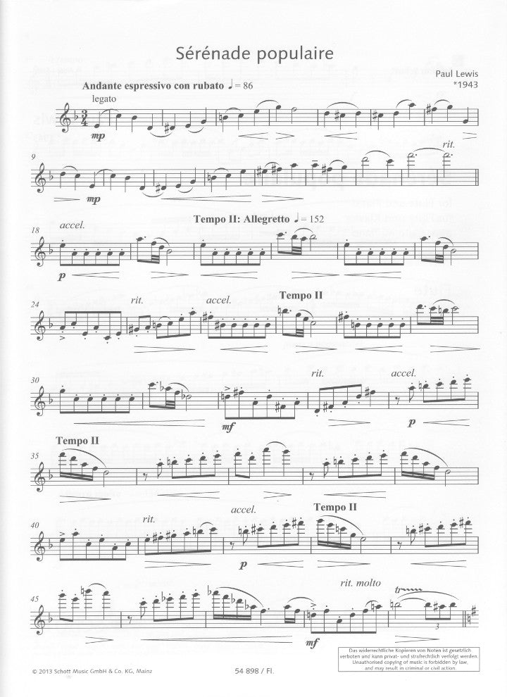 Lewis, P :: Serenade Populaire