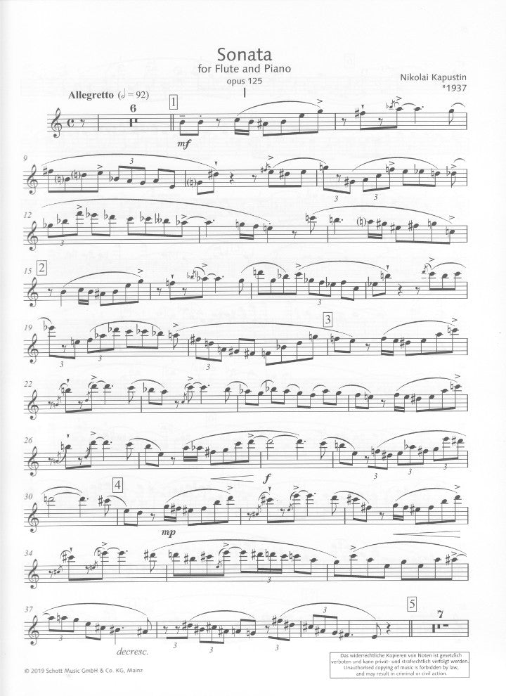 Kapustin, N :: Sonata op. 125