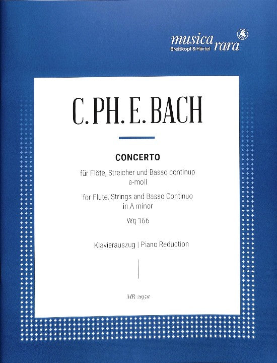 Bach, CPE :: Concerto in A minor Wq 166 (H. 431)