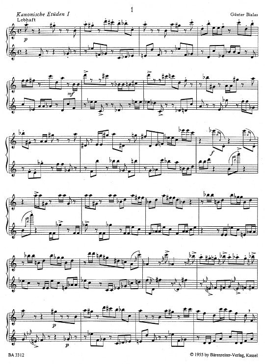 Bialas, G :: Kanonische Etuden