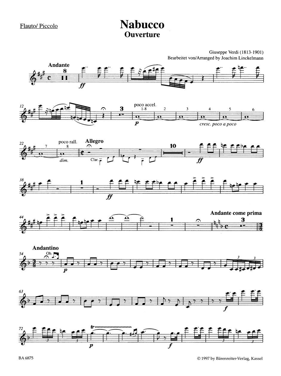 Verdi, G :: Nabucco Ouverture