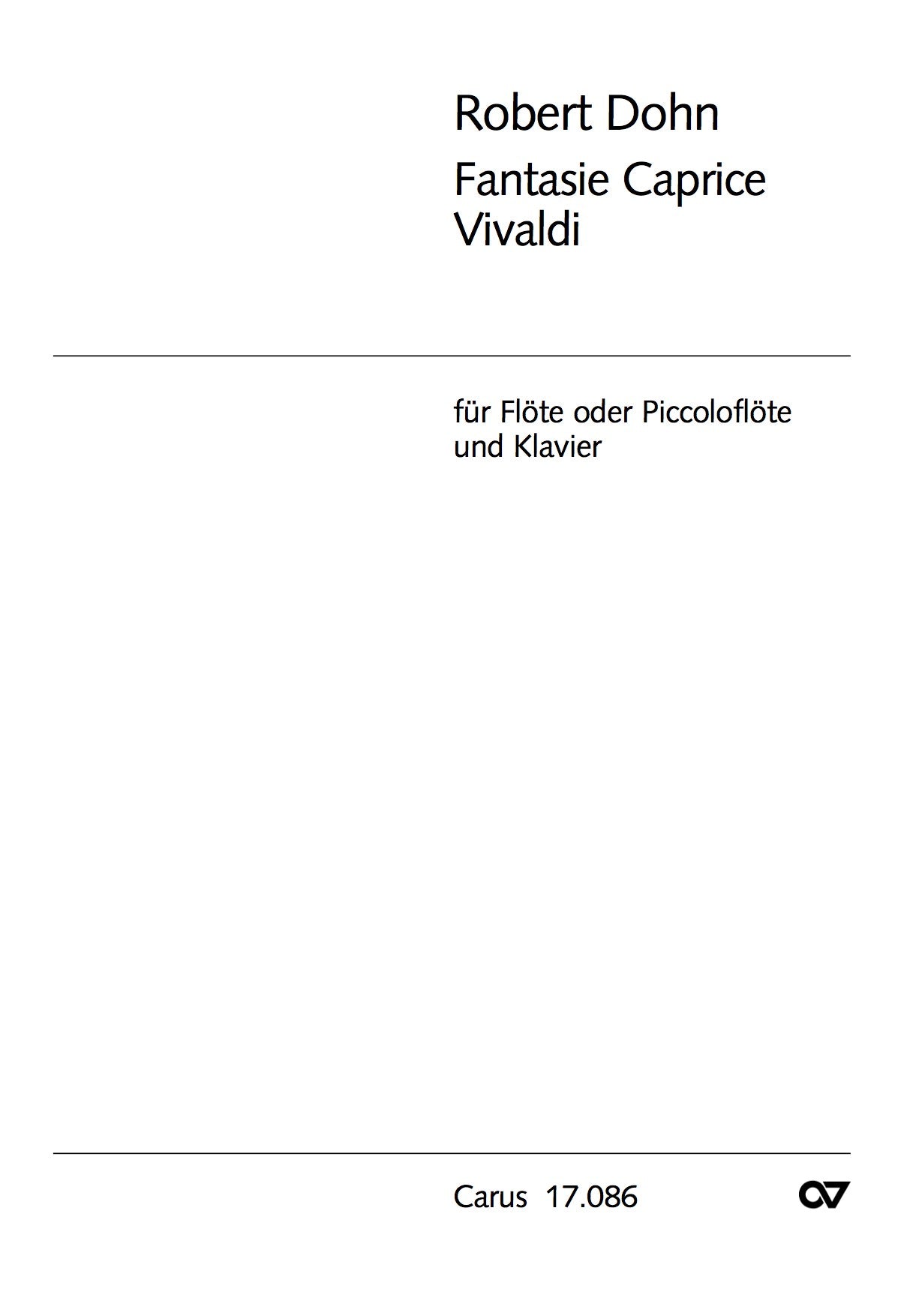 Dohn, R :: Fantasie Caprice Vivaldi