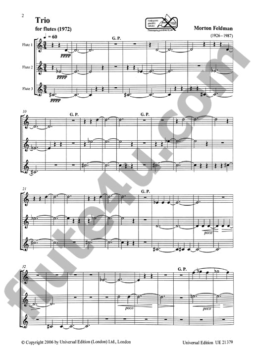 Feldman, M :: Trio