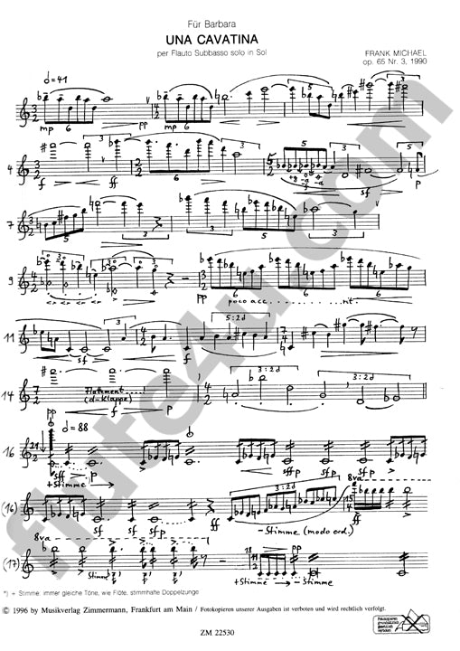 Michael, F :: Una Cavatina