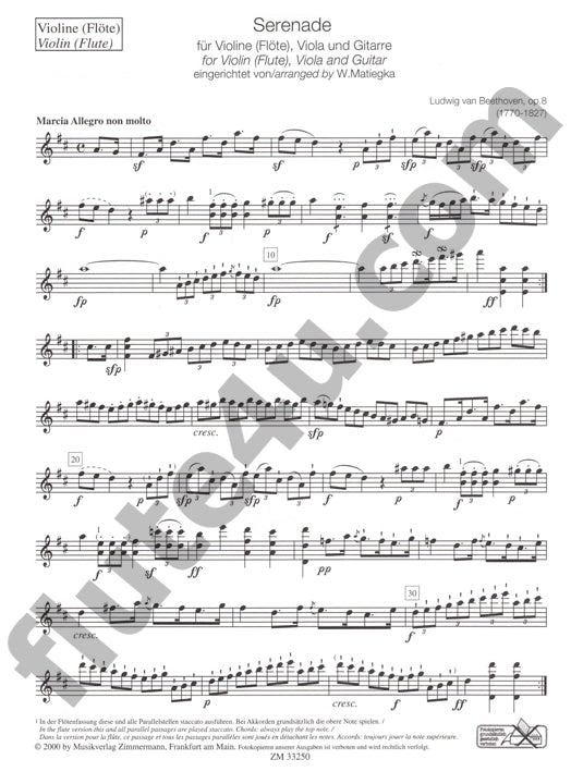 Beethoven, L :: Serenade op. 8