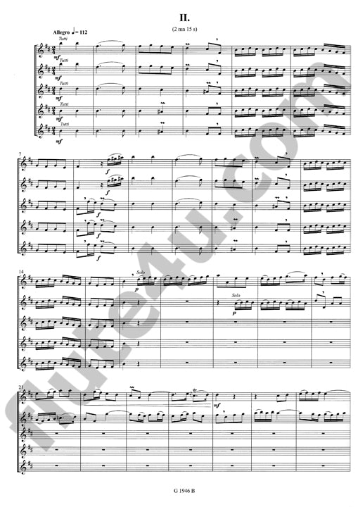 Boismortier, JB :: Concerto no. 4 en si mineur opus 15