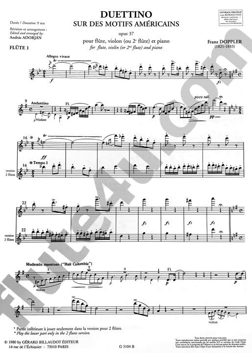 Doppler, F :: Duettino op. 37