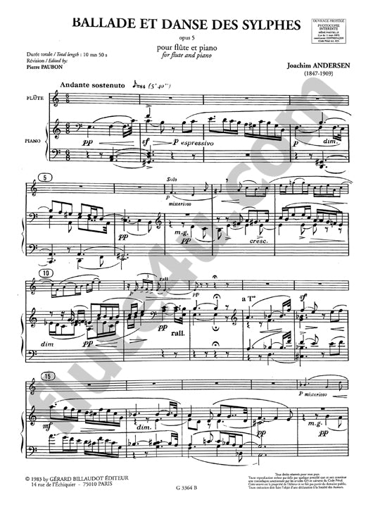 Andersen, J :: Ballade et danse des Sylphes