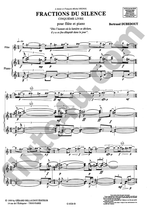 Dubedout, D :: Fractions du Silence **CLEARANCE**